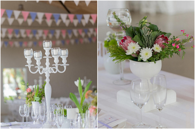 Pink, White and Green Fresh, Modern Country Style Wedding Flowers // Jo Ann Stokes Photography