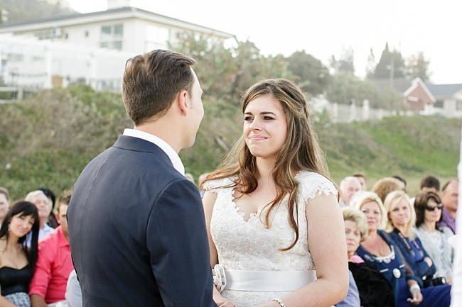 Nautical Beach Wedding Ceremony in Coral and Navy  // Jack and Jane Photography