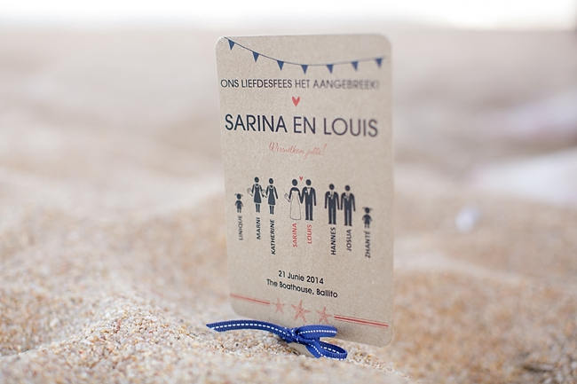wedding program // Nautical Beach Wedding Ceremony in Coral and Navy  // Jack and Jane Photography