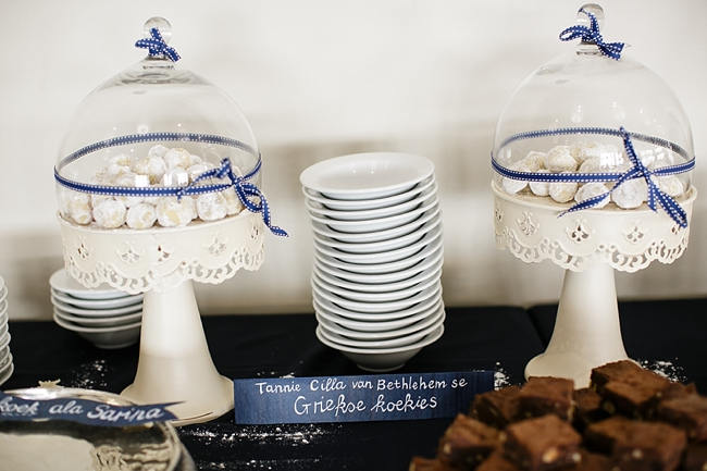 Dessert Table // Nautical Beach Wedding in Coral and Navy Blue // Jack and Jane Photography