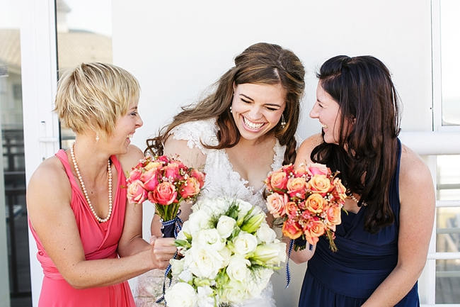 Bridesmaids // Nautical Wedding in Coral and Navy  / Jack and Jane Photography