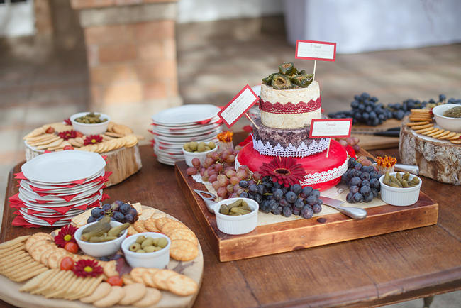 Cheese  Cake //  Red Brown White Autumn Wedding // Christopher Smith Photography - www.Cjphoto.co.za