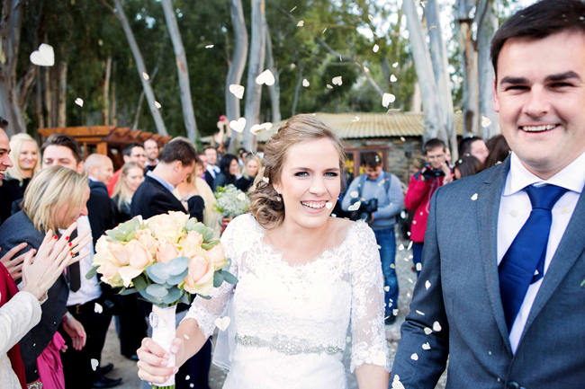 // Rustic South African Farm Wedding in Peach // Marli Koen Photography