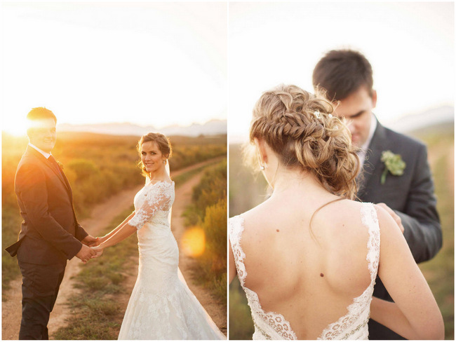 Couple Photographs // Rustic South African Farm Wedding in Peach // Marli Koen Photography