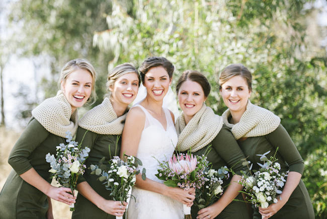Sage Green Bridesmaids // Relaxed, Picnic Style Farm Wedding // Micaela De Freitas Photography