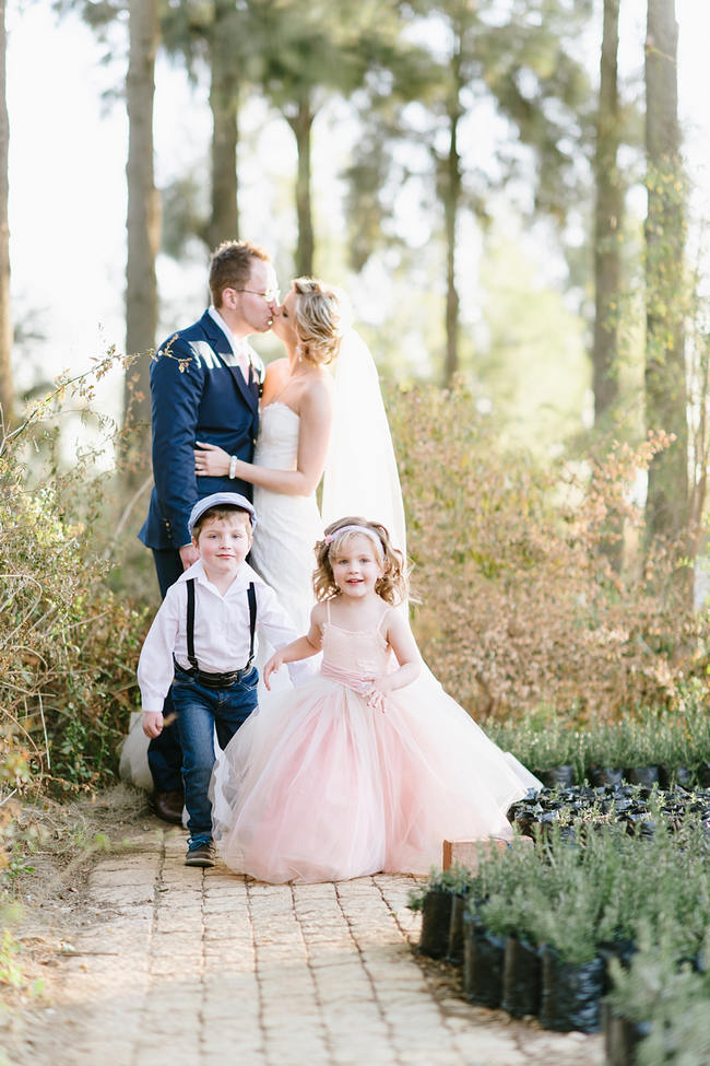 Flower girl and page boy // Vintage Chic Barn Wedding at Rosemary Hill // Louise Vorster Photography