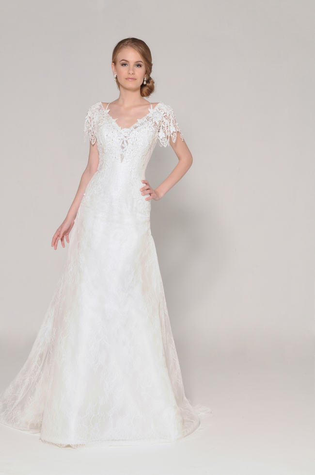 Lace Back Wedding Dress (15)