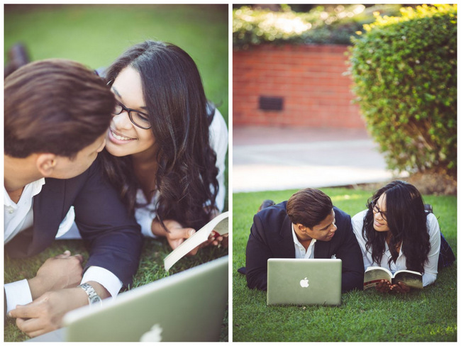 Library Engagement Shoot // Lilac Photography