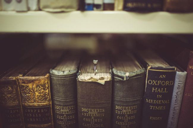 Library Engagement Shoot // Lilac Photography