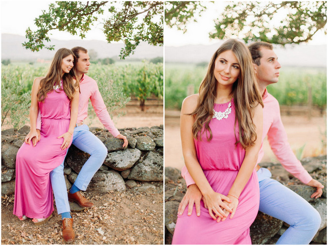 Summer Napa Valley Vineyard Couple Shoot // YourDreamPhoto