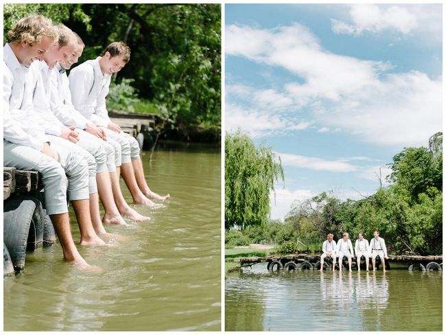 Groomsmen getting ready photo idea // Mint Coral South African Wedding // Louise Vorster Photography
