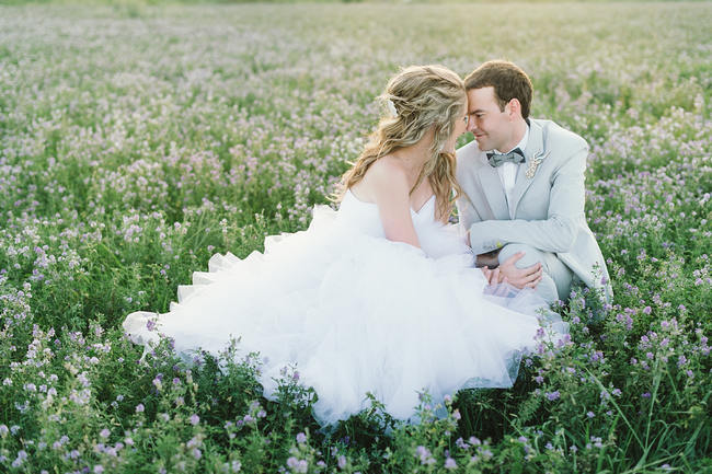 Romantic Couple Shoot in field of flowers //   Mint Coral South African Wedding // Louise Vorster Photography