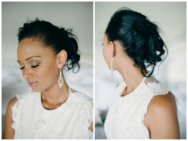 Beautiful Wedding Updo // South African Vivere Country House Wedding // Simone Franzel Photography