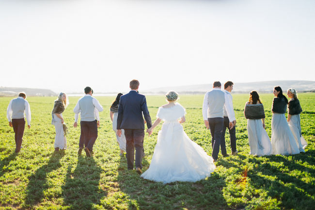 Outdoor Wedding photographs //  Beautiful Gray and Yellow Winter Wedding / Jenni Elizabeth Photography