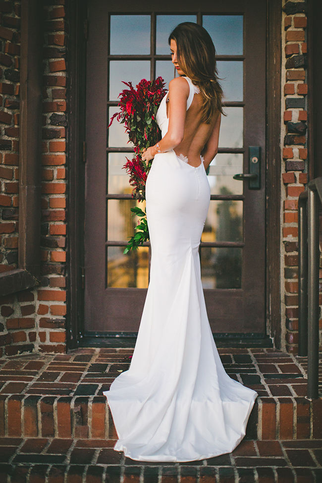 Wedding Dress Spotlight Katie May s Backless Barcelona Gown Images by Abbi