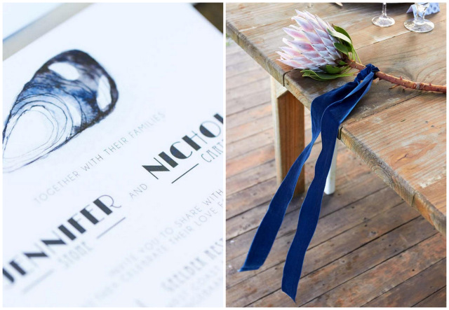  Navy Blue Beach Wedding