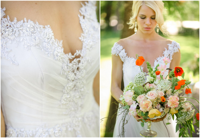 Backless lace Robyn Roberts wedding dress // Nikki Meyer photography