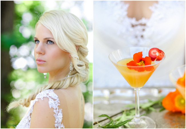 Romantic Garden Wedding in Peach and Grey // Nikki Meyer Photography