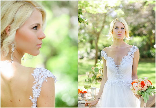 Backless lace Robyn Roberts wedding dress // Nikki Meyer photography