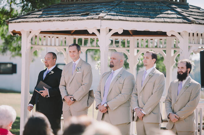 Purple and Cream Gingham Farm wedding // Audra Starr