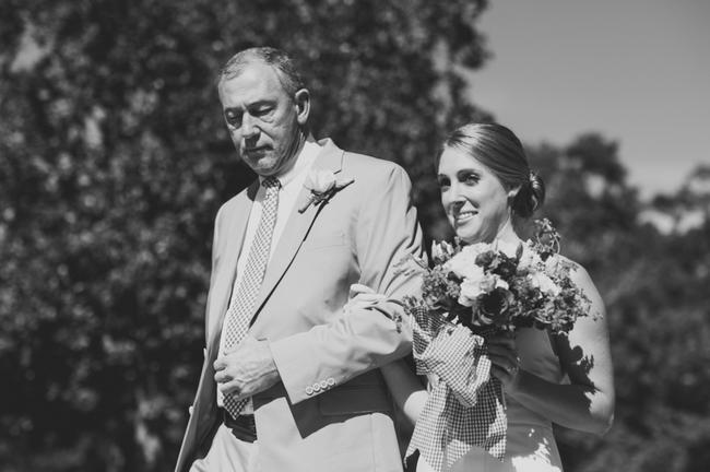 Purple and Cream Gingham Farm wedding // Audra Starr