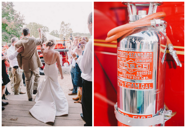 Purple and Cream Gingham Farm wedding // Audra Starr