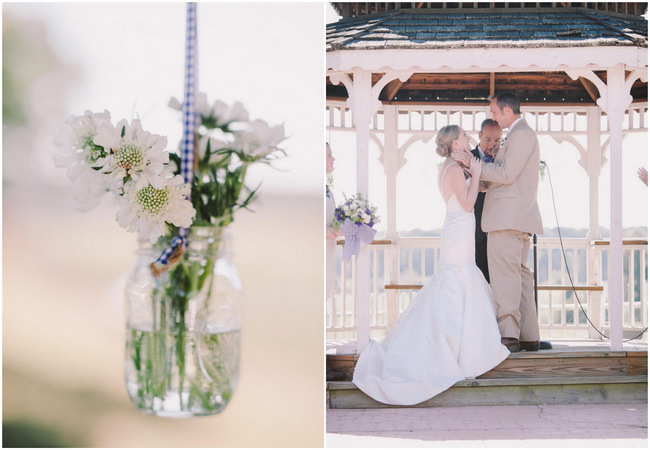 Purple and Cream Gingham Farm wedding // Audra Starr