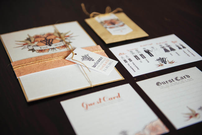 Wedding Invitations // Rockabilly Wedding Ideas // Claire Thompson photography