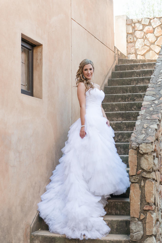 Spectacular ruffled, fluffu Maggie Sottero wedding dress // Lightburst Photography