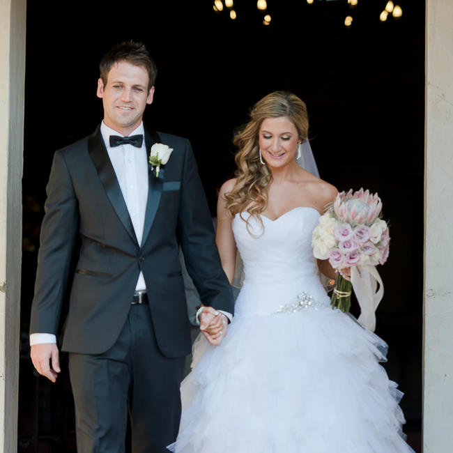 Pink Cream Protea Wedding // Lightburst Photography