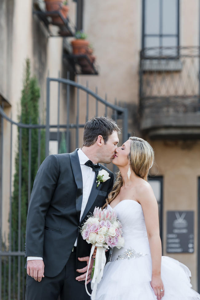 Pink Cream Protea Wedding // Lightburst Photography