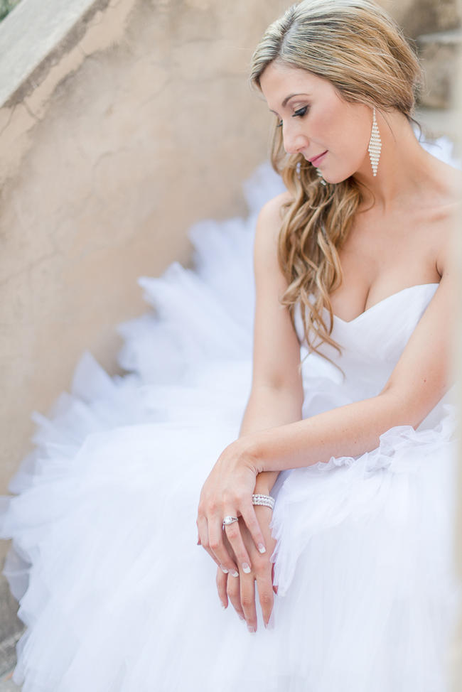 Spectacular ruffled, fluffu Maggie Sottero wedding dress // Lightburst Photography