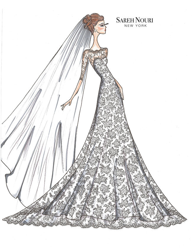 15424 Wedding Dress Sketch Images Stock Photos  Vectors  Shutterstock