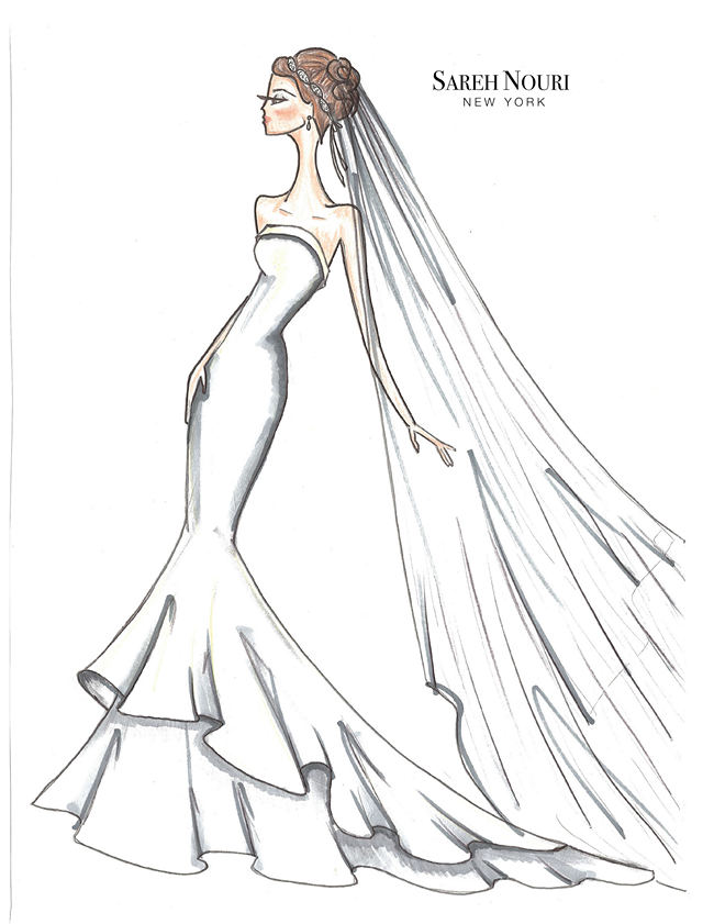 Wedding Dress Designer Sketches 3