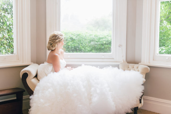 Ruffled tulle, sweetheart neckline, strapless wedding dress from Blush Bridal // Dehan Engelbrecht Photography