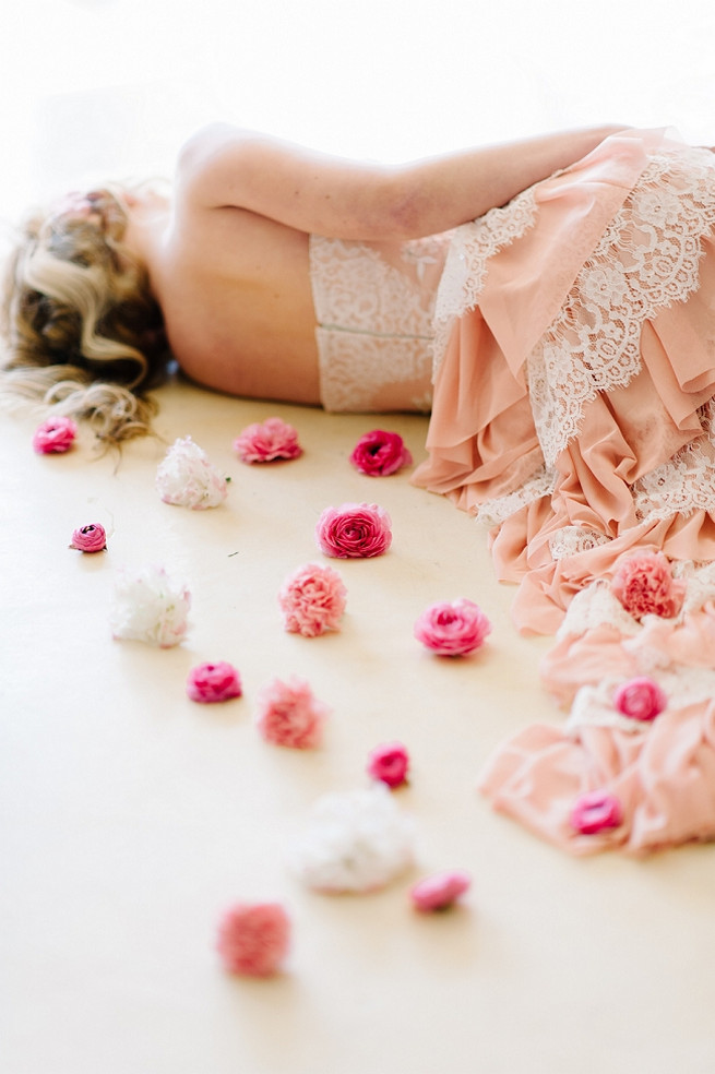 Blush pink and gold Wedding Dress by Alana van Heerden // Pics Debbie Lourens // Make-up and Hair: Fringe Hair and Make-up // Flowers Paramithi Flowers and Decor