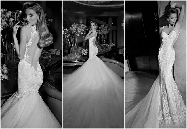 Take a look at the NEW 2015 collection of backless and uber luxe wedding dress from none other than Galia Lahav right here. WOW!