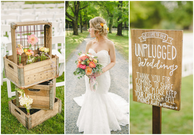 Mint Navy DIY Farm Wedding