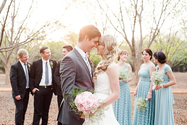 Blush Pink and Powder Blue Spring Wedding // D’amor Photography