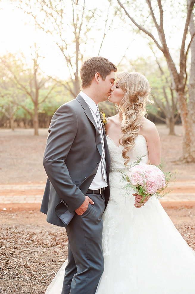 Her hair is perfection! Blush Pink and Powder Blue Spring Wedding // D’amor Photography