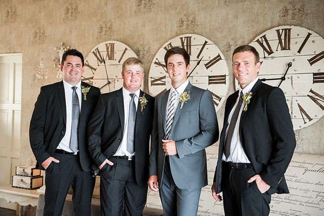Groom and groomsmen: Blush Pink and Powder Blue Spring Wedding // D’amor Photography