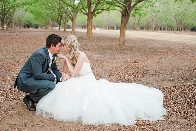 Lovely couple pose! Blush Pink and Powder Blue Spring Wedding // D’amor Photography