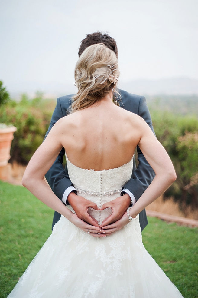 Hands and hearts - Love this Wedding photo idea! Blush Pink and Powder Blue Spring Wedding // D’amor Photography