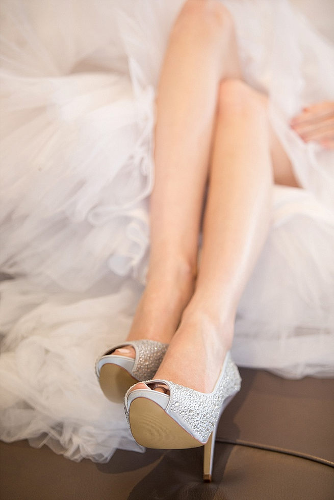 Love these sparkly shoes by Anella wedding shoes! Soft Pink and Gold Wedding by Samanatha Jackson Photo