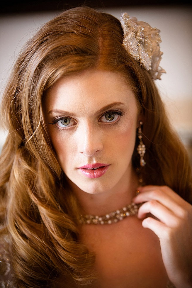 Wedding earrings and necklace. So pretty! Soft Pink and Gold Wedding by Samanatha Jackson Photo