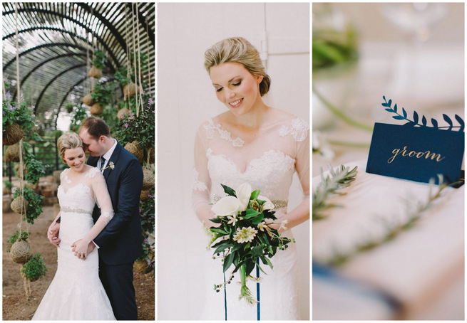 Sophisticated Navy Gold Wedding