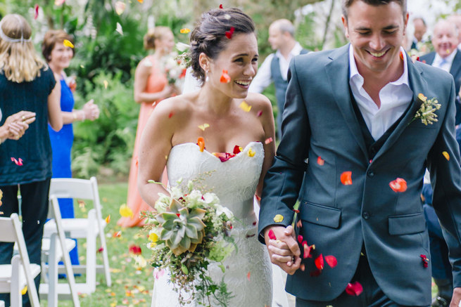 Succulent wedding bouquet // Succulent Garden Wedding // Claire Thomson Photography