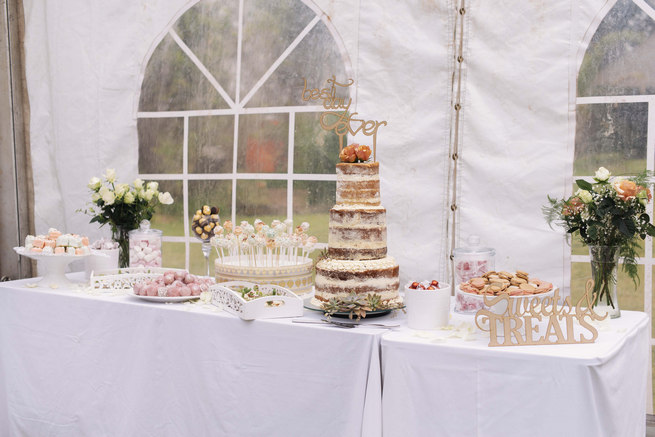 Sweet and dessert table Succulent Garden Wedding // Claire Thomson Photography