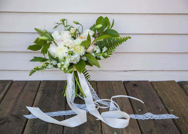 Fresh green and white bouquet by Angels Petals. Elegant Gray Navy Nautical Wedding by Rachel Capil Photography and Lindsay Lauren Events