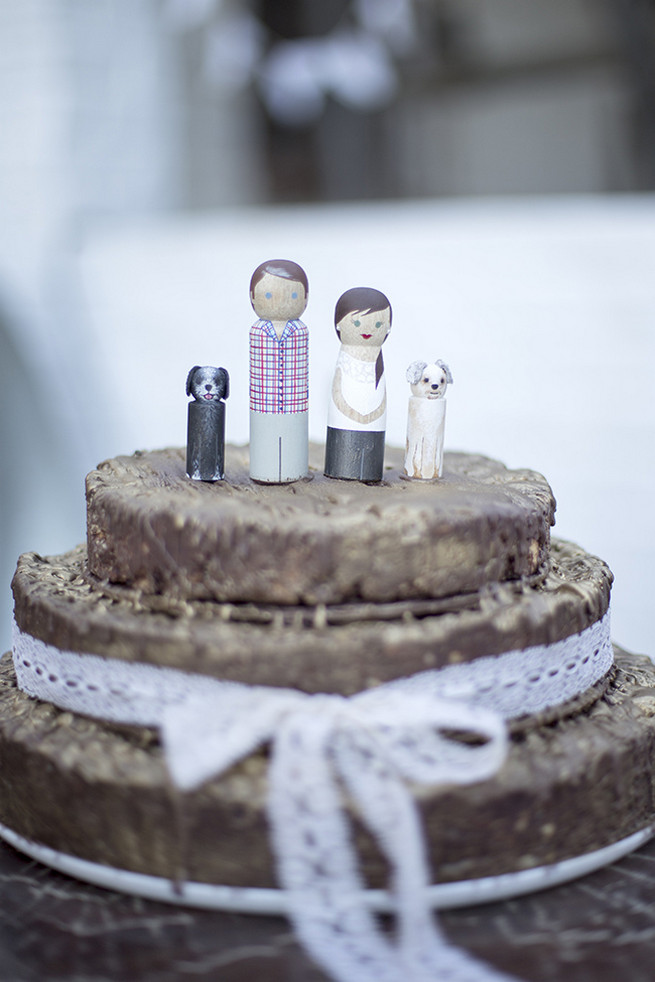 Custom wood figurine cake toppers  // // Organic Farm Style Karoo Wedding // christine Le Roux Photography